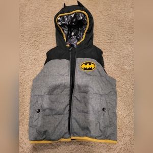 Gap DC Comics Batman fluffy vest